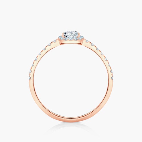 Pierścionek zaręczynowy This is Love: różowe złoto, diament